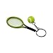 SPHTOEO Creative Alloy Sport Style Tennis Ball Keychain Tennis Racket Key Chain Key Ring 5 Color Set