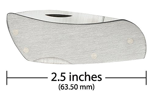 image for Case 7205 Executive Lockback Brush Stainless Stl M1310L SS, Chrome XS,