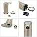 Vinnare Automatic Soap Dispenser Stainless Steel Soap Touchless Soap Dispenser Fingerprint Resistant Waterproof Base 3 Volume Settings for Bathroom,Kitchen,Countertop