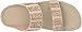 FitFlop Women's Flare Strobe Slide Sandals, gold, 8 M US