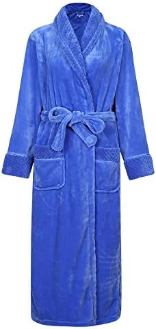 Amemory In Women's Plush Soft Warm Fleece Bathrobe Robe AMW91591