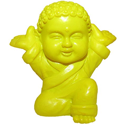 Pocket Buddha Mini Yellow Joyful Figure Figurine Pocket Buddha Mini Yellow Joyful Figure Figurine