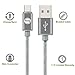 SGIN Micro USB Cable,3-Pack 10ft Nylon Braided Charging Cord - Extra Long USB 2.0 Sync and Charge for Android Devices, Samsung Galaxy, Sony, Motorola Nokia,and More(Grey)
