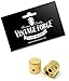 Vintage Forge Gold Flat-Top Barrel Knobs for Fender Telecaster Guitar and Precision P-Bass (Set of 2) 1/4 Inch Solid Shaft BK30US-GLD