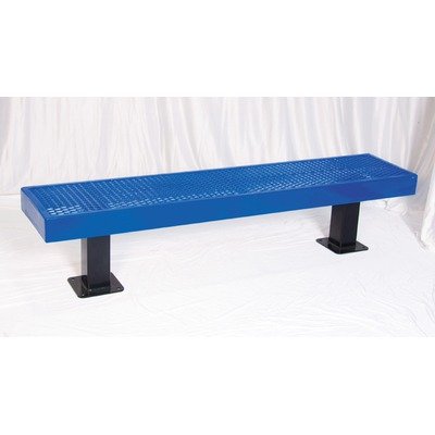 Ultra Play P Metal and Plastic Picnic Bench Frame Color/Coat Color:
Black/Black, Size: 6', Back: No