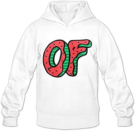 Men's Odd Future Donut Logo Hooded Sweatshirt White L
