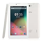 Dragon Touch E71 7'' Quad Core Phablet, Android Phone Tablet, Google Android 4.4 Kitkat, 8GB, Bluetooth 4.0, GPS, 1024 x 600 HD Screen, Dual Camera with Flash, Unlocked GSM, w/ Dual Sim Card Slot, 2G/3G Phablet