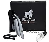 BarGiant Wine Opener with Foil Cutter, Replacement Corkscrew and Wine Aerator Pourer - Best Rabbit Style Wine Bottle Opener Set in Elegant Gift Box