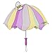 Kidorable Lotus Flower Pink/Yellow Umbrella for Girls w/Fun Flower Handle, Pop-Up Bee Wing, 1 Size