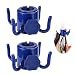 TAGVO 2 Pack Beach Umbrella Hanging Hook, 4-prongs Plastic Umbrella Hook Hanging for Towels/Hats/Clothes/Camera/Sunglasses/Bags-Durable, Fit for Beach,Camping Trips (Blue- 2 Pack) primary