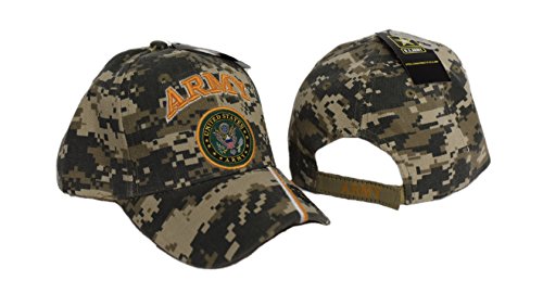 U.S ARMY & Army shadow Emblem Camo camoflauge Cap Official US Army Licensed Hat Cap601mc