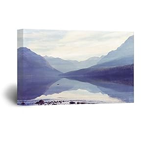 Landscape with Peaceful Lake and Mountains