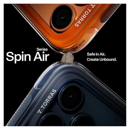 TORRAS Ostand Q3 Air for iPhone 17 Pro Max Case with 360 Magnetic Stand, Fit for Magnetic, Mil-Grade Drop Tested, Camera Control Button, Shockproof Phone Case for iPhone 17 Pro Max 6.9", Deep Blue