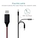MKDGO USB Flat Charging Cable 3ft LED Visible Flowing Powerline Fast Charge Light Up USB Sync Data Cord Fit for iPhone X/8/8 Plus/7/7 Plus/6s/6s Plus/6/6 Plus/5s/5c/5 - Orange Red Light
