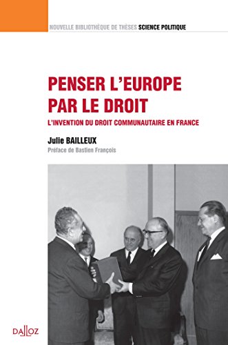 Penser l'Europe par le droit