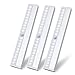 LED Closet Light Motion Sensor Under Cabinet Lighting 20 LEDs Rechargeable Security Closet Lights Wireless Portable Magnetic Stick on Anywhere Stairs Night Light for Counter Drawer Hallway, 3 Pack