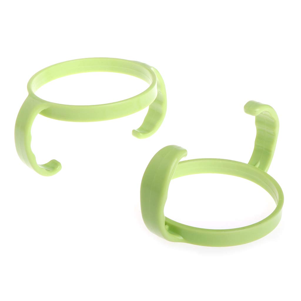 luosh 2 Pieces Bottle Handles,Baby Feeding Nursing Bottle Holders Bottle Trainer Easy Grip Standard Plastic Handle