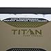 Titan by Arctic Zone Deep Freeze Cooler - 9 Can Zipperless Hardbody Cooler with Deep Freeze Insulation, HardBody Liner, and SmartShelf - Moss Green
