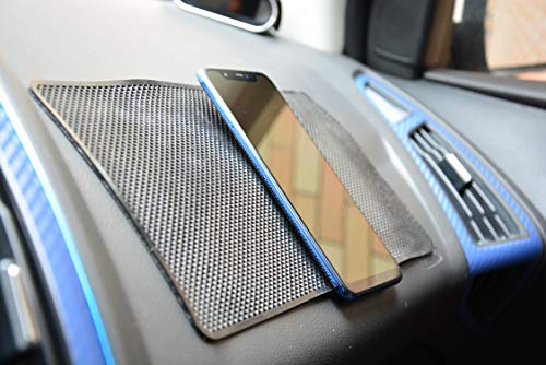 Versatile Car Dashboard Sticky Pad, Heat-Resistant Non-Slip Mounting Mat for Cell Phone, Sunglasses, Keys, Coins and More (2 Pack)