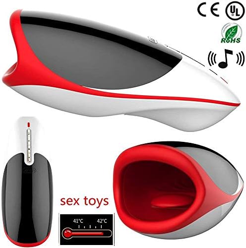 Plswg Qrlcas 3D Vibrating Cup Vaginal Masturbating -oral sex Double Men Masturbation Vagina & Anal Sex Toys - 100% Waterproof - Medical Silicone-10 Modes