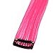 18 Inch High light Clip in Human Hair Extensions 100% Straight Clip on Party Highlights Colored Hair Extensions 6 Pieces/set (Hot Pink)
