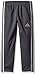 adidas Boys' Little Tricot Pant, Gray Body Gray Stripes, 6