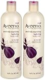 Aveeno Positively Nourishing Hydrating Body Wash, Fig + Shea Butter, 16 Ounce (Pack of 2)