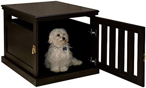 Designer Espresso Furniture-style Decorative Dog Crate