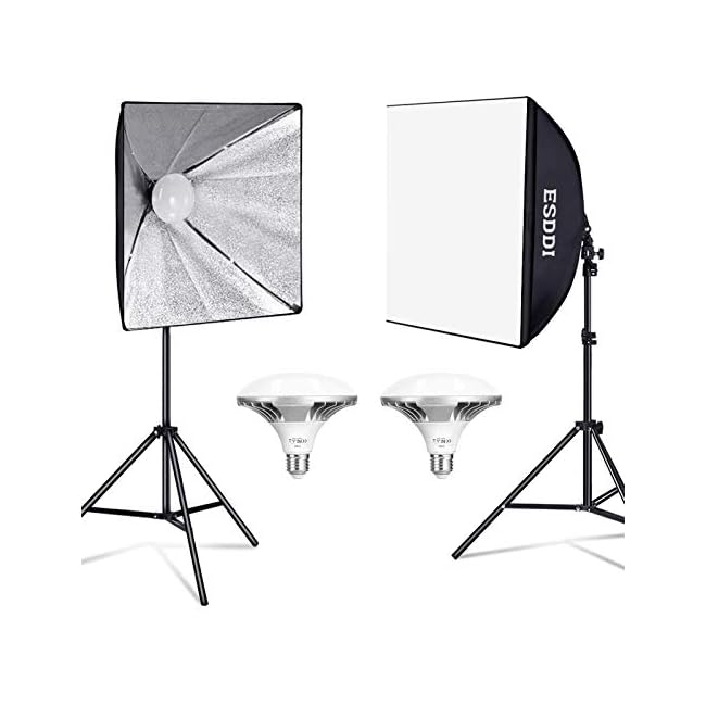 ESDDI Softbox Lighting Kit Photo Studio Light Professional Continuous