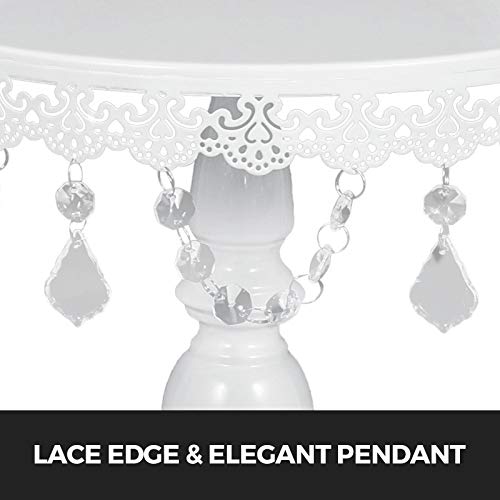 image for Happybuy Set of 6 Pieces Cake Stand 3 Tier Cupcake Holder with Pendant