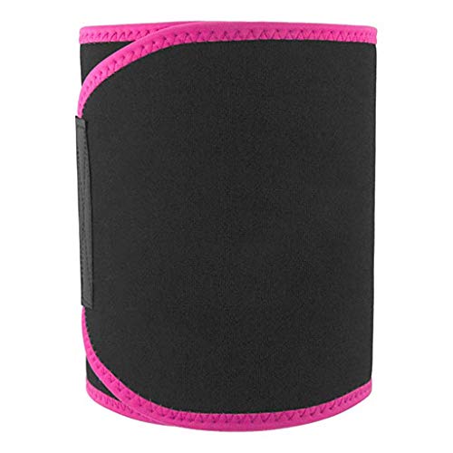 HJuyYuah Waist Trimmer Belt Weight Loss Wrap Stomach Fat Burner Sauna Suit Trainer Pink - Thumbnail 4