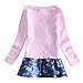 Novatx Baby Girls Cotton Long Sleeves Tunic (2/3Y, Grey)