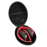 Hetmitshell Hard EVA Travel Case Fits Mpow 059 Bluetooth Headphones Over Ear Hi-Fi Stereo Wireless Headset Foldable Soft Memory-Protein Earmuffs (Black)