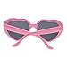 VANKER 1X Pink Fashion Cute Women Lady Girl Oversized Heart-Shaped Plastic Frame Retro Sunglasses Eyeglasses Glasses