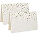 50 Gold Foil Dots Place Cards for Weddings Party Event Dinner Buffet Table Setting Name Placecards 2.5” x 3.75” Gold Foil Dotted Tent Cards