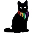 COLORFUL BLING LGBT Rainbow Flag Goose Enamel Pin Badge Cute Animals Frog Cat with Rainbow Flag Gay Pride Brooches Pin Jewelry for Clothing Backpack Hat Decoration