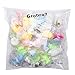 GROBRO7 Random 60Pcs Kawaii Animal Mochi Squishy Toys Mini Slow Rising Squishy Soft Squeeze Stress Relief Toy Decorative Gift Kids Party Toy Favors for Kids Adults Easter Egg Fillers Birthday Gift