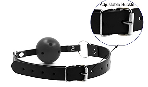 B&M's Mart Super Soft and Comfort 4-Pics Kits With Mouth Gag, Floggers, Eye Mask, Handcuffs Adjustable Cuffs Rele Strap - Cosplay accessories (Black) - Thumbnail 4