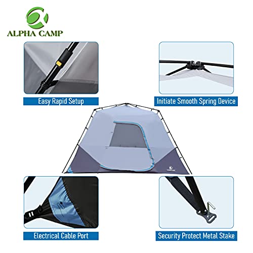 ALPHA CAMP Instant Cabin Tent 60 Seconds Easy Set Up Dome Camping Tent