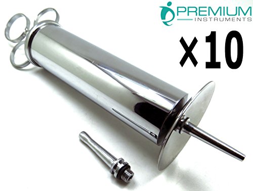 10× PREMIUM INSTRUMENTS Ear Enema Syringe 8 oz Ear Cleaning Veterinary Instruments - Thumbnail 5