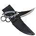 Promithi Outdoor Karambit Knife Camping Hunting Fixed Blade Knives Self-Defense Tactical Survival Straight Knife Diving Knife with Sheath