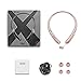 LSCHARM Bluetooth Headphones Retractable Earphones Neckband Sport Wireless Earbuds Stereo Waterproof Noise Cancelling Headsets with Mic for iPhone Samsung iPad (RoseGold)