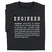 ComputerGear Funny Engineering T Shirt Engineer Definition Geek Nerd Tee, Black, XX-Large
