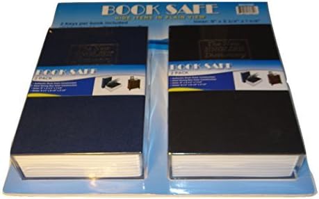 Book Safes, English Dictionary, 2-Pack, Gun Lockbox, Blue and Black Hidden Lockbox