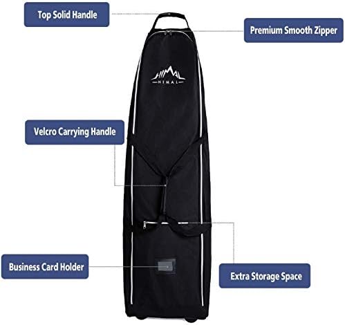 Himal Soft-Sided Golf Travel Bag - Heavy Duty 600D Polyester Oxford Wear-Resistant, Excellent Zipper Universal Size with Wheels 7 Himal Soft-Sided Golf Travel Bag - Heavy Duty 600D Polyester Oxford Wear-Resistant, Excellent Zipper Universal Size with Wheels
