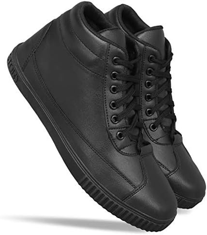 Men's Latest Fashion Black Fine Casual High Top Boots Shoes for Outdoor & Party Wear