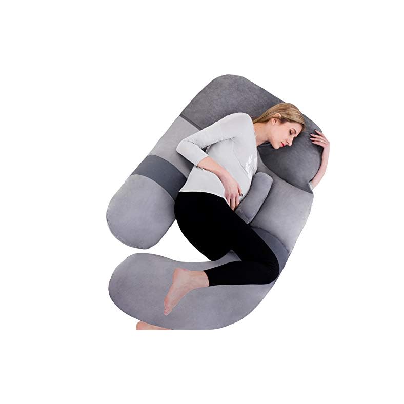 AS AWESLING 60in Full Body Pillow | Nursing, Maternity and Pregnancy Body Pillow | Extra Large U Shape Pillow and…