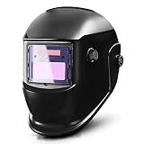DEKOPRO Auto Darkening Solar Welding Helmet ARC TIG MIG Weld Welder Lens Grinding Mask New Black Design