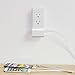 Startostar Decor Outlet Cover Plate with Two USB Chargers (Max 3A Shared) Easy Install - White