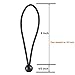 Joneaz Bungee Balls 6 Inch,Black Bungee Cord for Canopy Tarp, UV Resistant,50-Piece